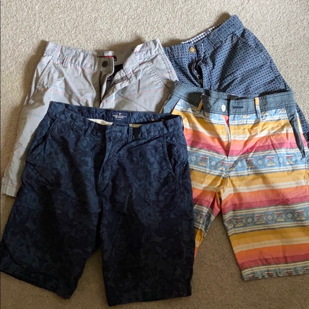 Four pair young men’s shorts size 30 in GUC
